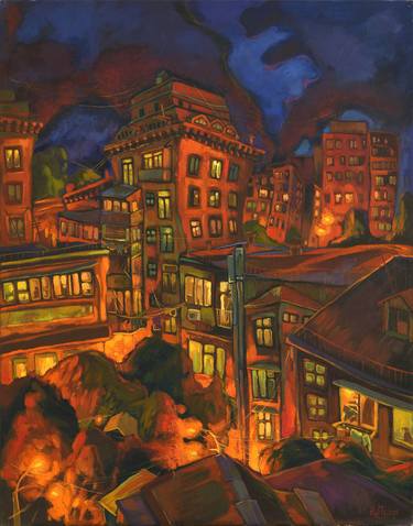 Original Impressionism Cities Paintings by Raffi Ghazaryan