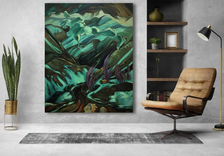Original Impressionism Landscape Painting by Raffi Ghazaryan