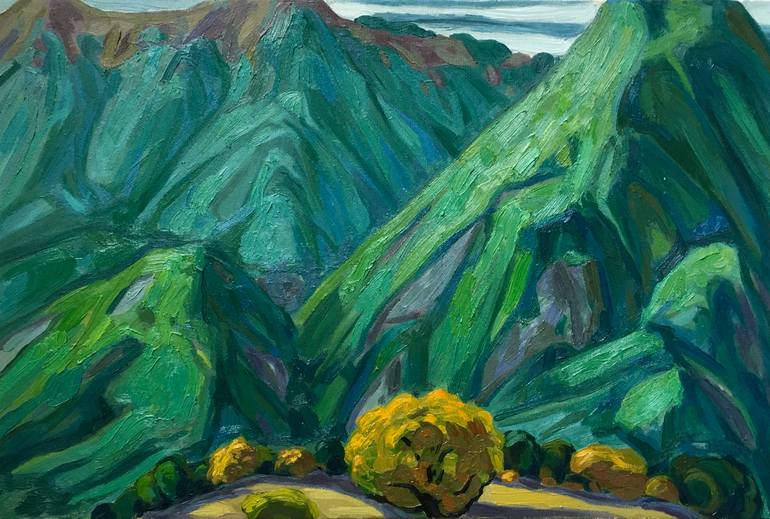 Mountain landscape'' Painting by Raffi Ghazaryan | Saatchi