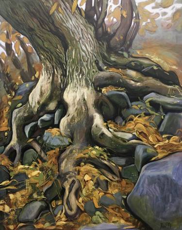 Original Impressionism Tree Paintings by Raffi Ghazaryan