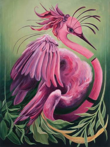 Original Figurative Animal Paintings by Andrea Longar