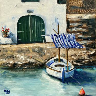 Original Impressionism Boat Paintings by Tetiana Bondar