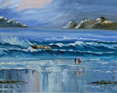 Original Impressionism Beach Paintings by Tetiana Bondar