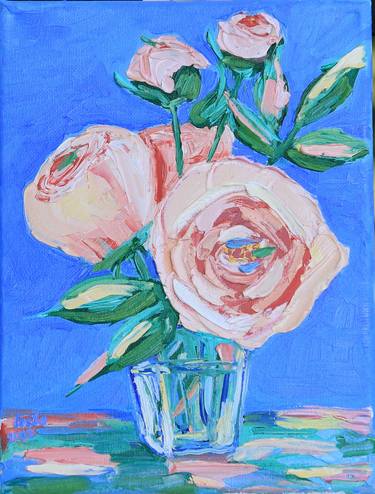 Print of Impressionism Floral Paintings by Tetiana Bondar