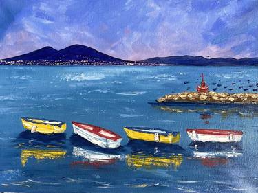 Print of Boat Paintings by Tetiana Bondar