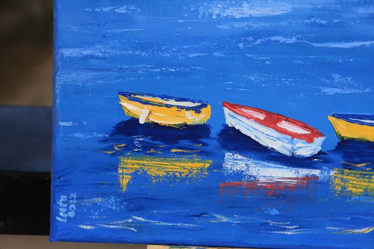 Original Boat Painting by Tetiana Bondar
