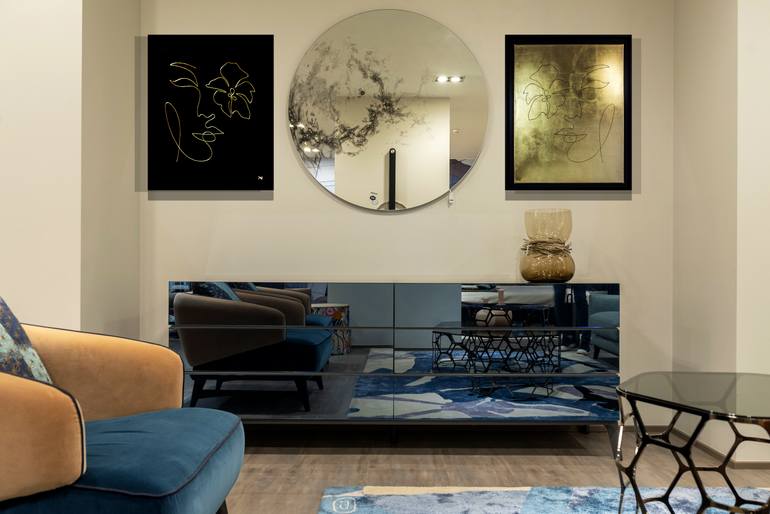 Original Abstract People Painting by Mariya Velychko
