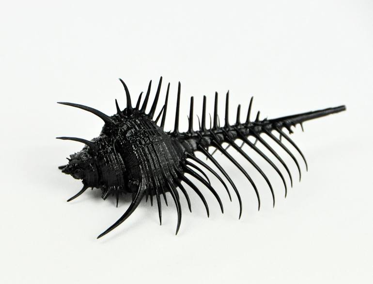 DRACONIS - Modern sculpture - Black sculpture - Print