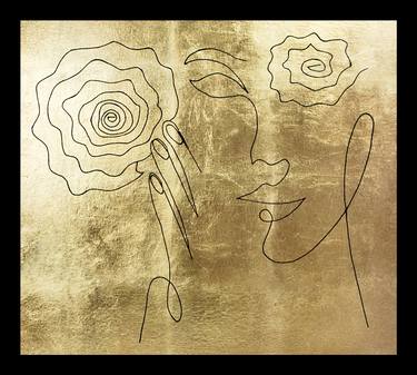 Abstract woman face "La rose des vents" thumb