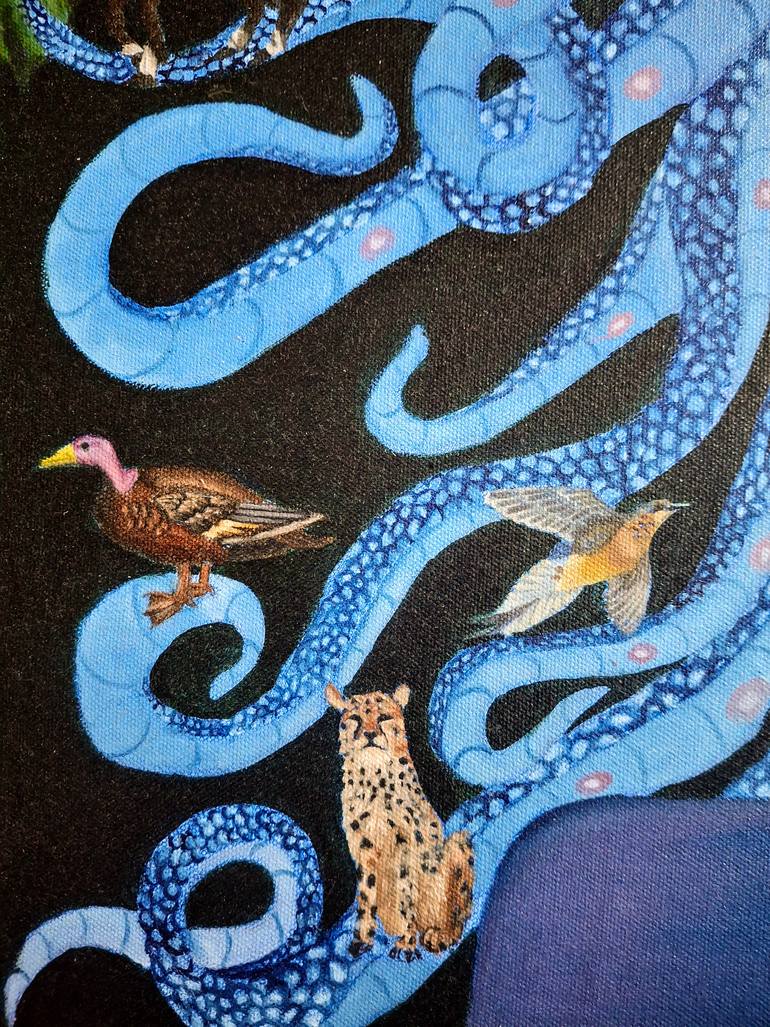 Original Contemporary Animal Painting by Anshika Negi