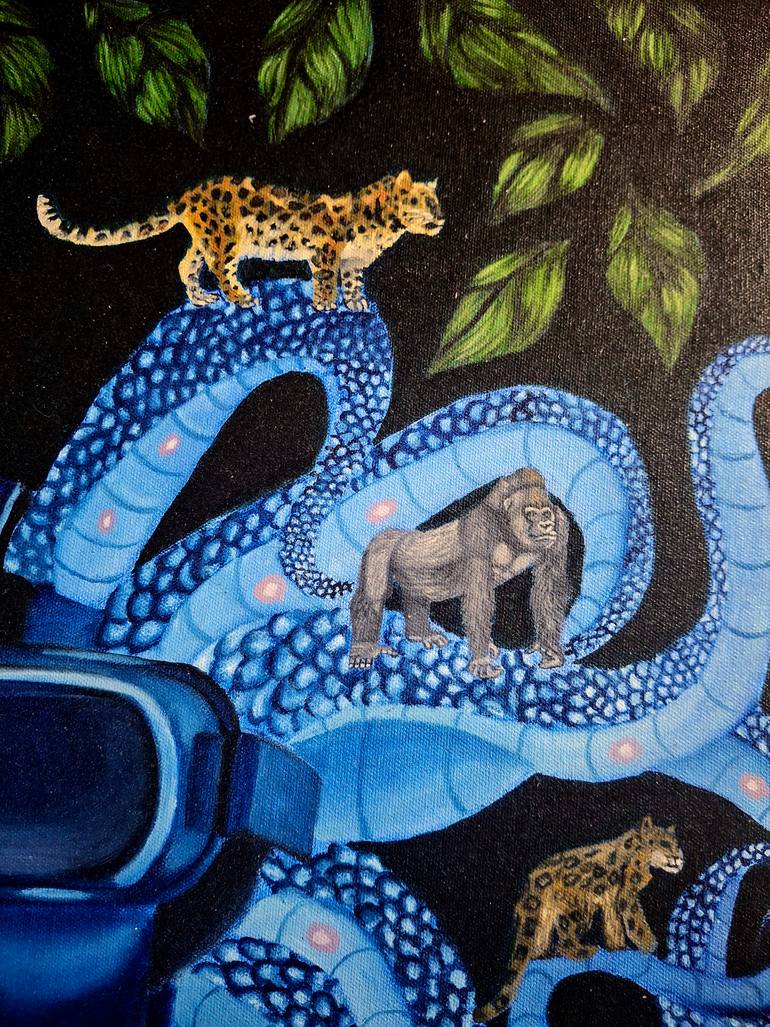Original Contemporary Animal Painting by Anshika Negi