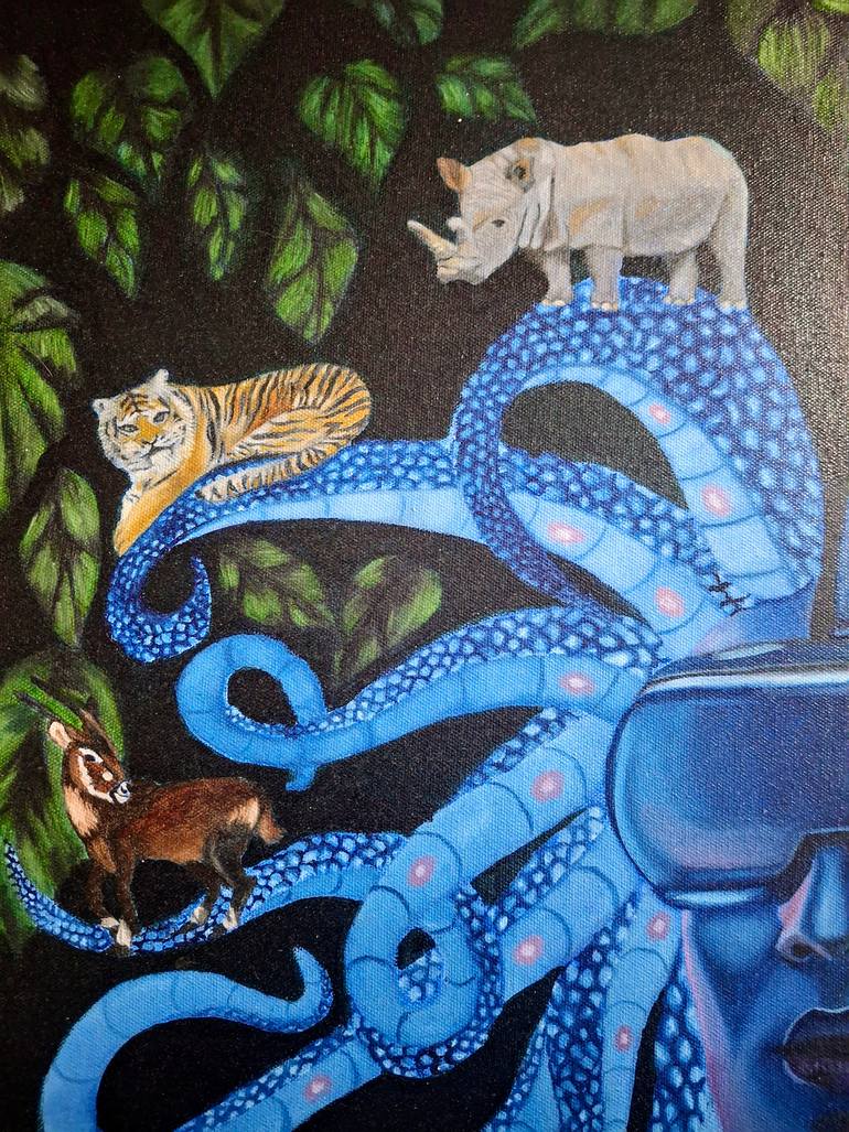 Original Contemporary Animal Painting by Anshika Negi