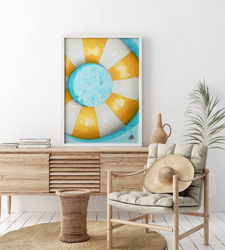 Original Modern Beach Painting by Christel Astakhoff