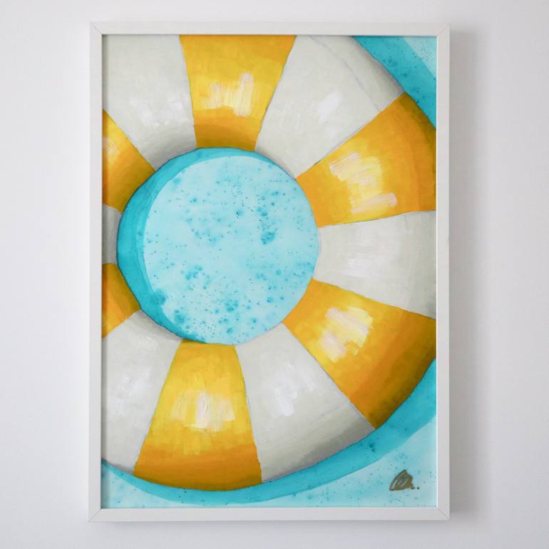 Original Modern Beach Painting by Christel Astakhoff