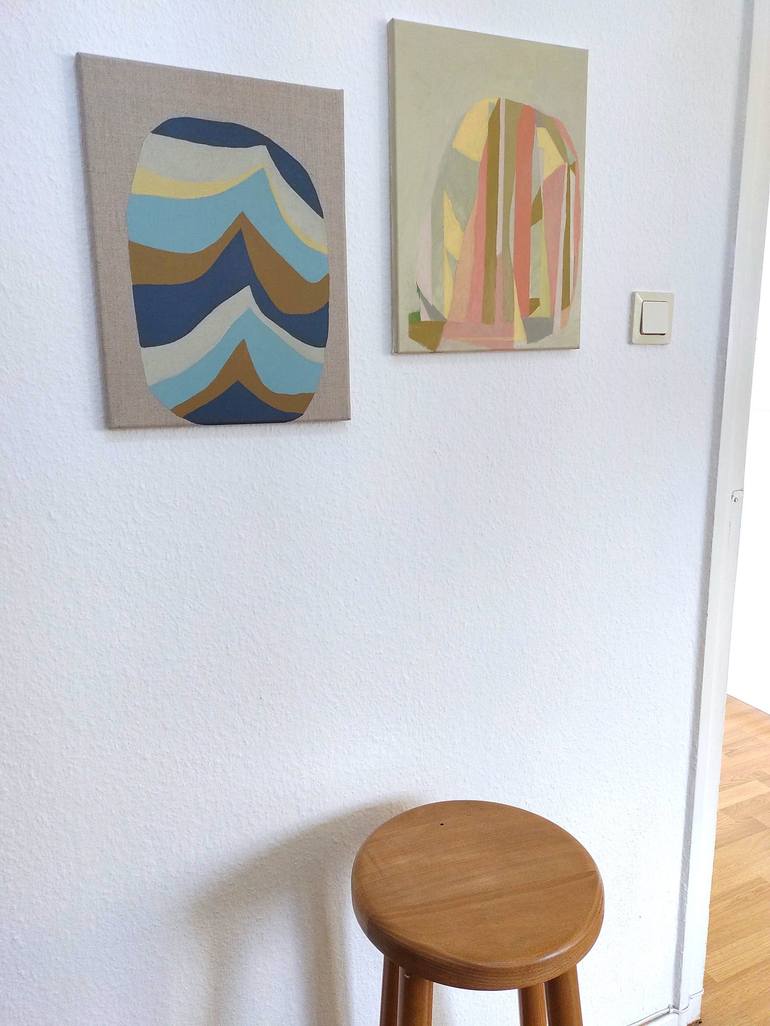 Original Geometric Painting by Jesica Antonelli