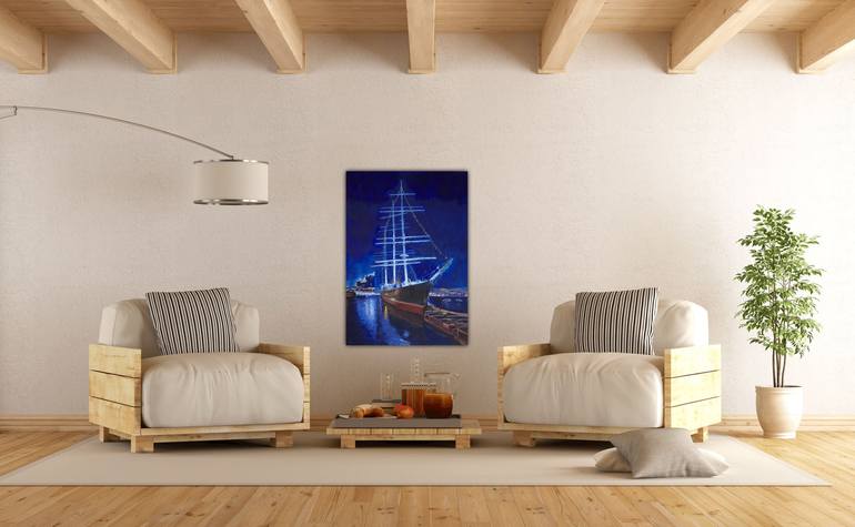 Original Figurative Boat Painting by Francisco Sepúlveda