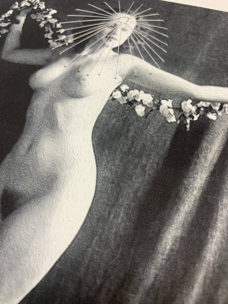 Original Art Deco Erotic Mixed Media by Marly Indigo