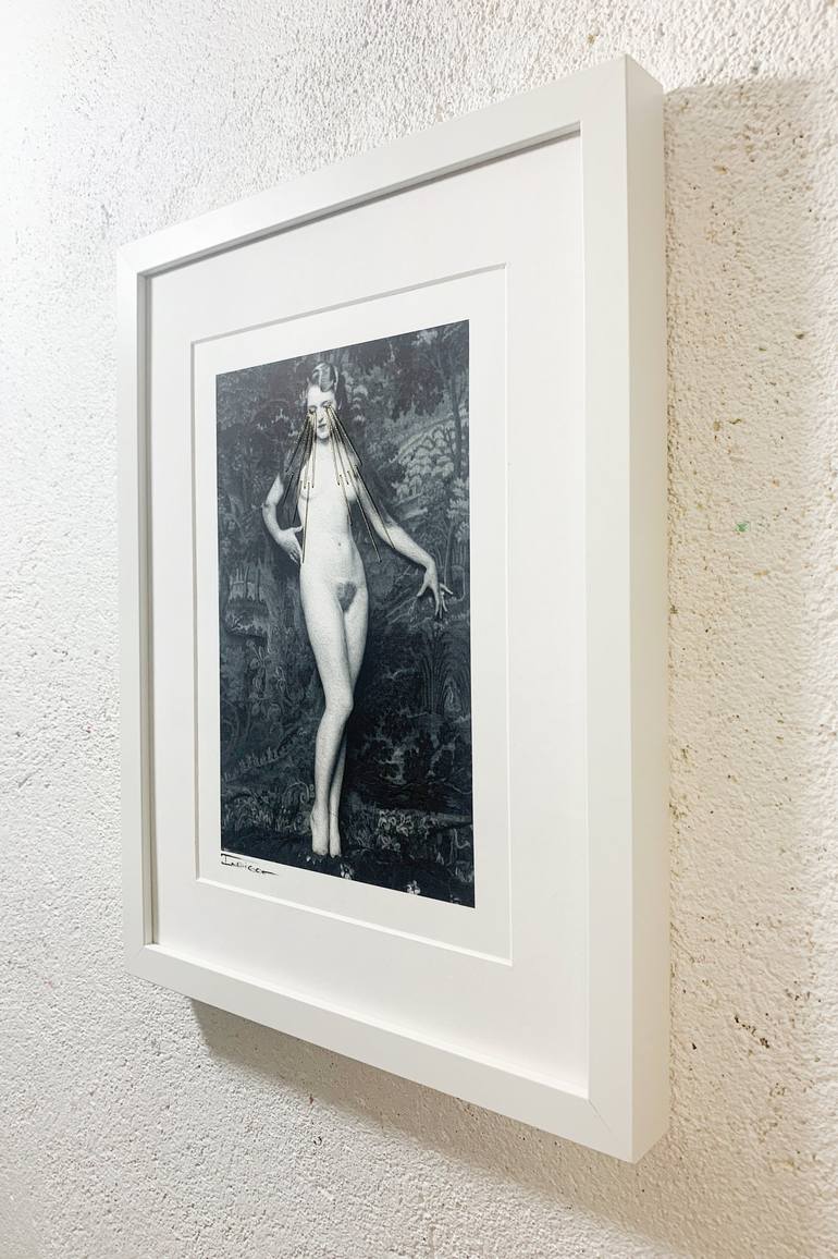 Original Art Deco Erotic Mixed Media by Marly Indigo