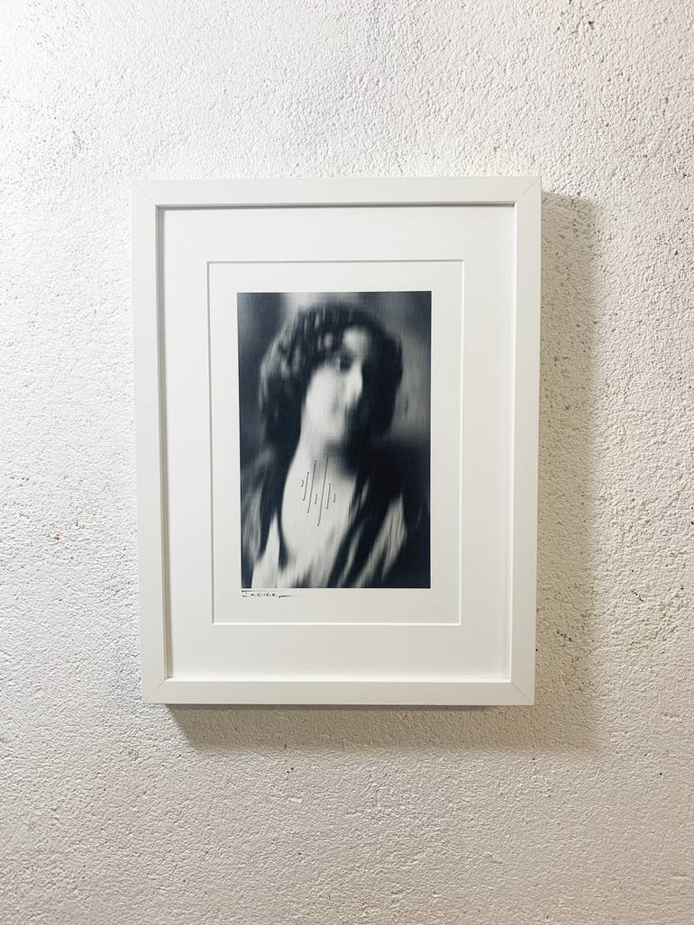 Original Art Deco Portrait Mixed Media by - I N D I G O  -