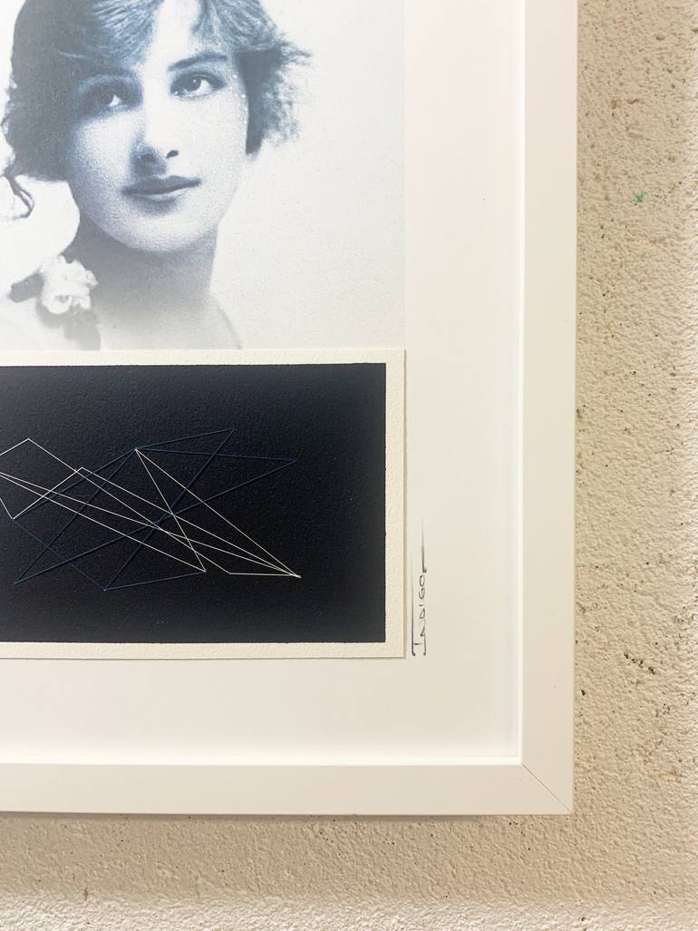 Original Art Deco Portrait Mixed Media by Marly  Indigo