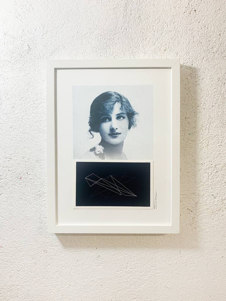 Original Art Deco Portrait Mixed Media by Marly  Indigo