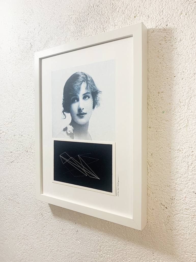 Original Art Deco Portrait Mixed Media by Marly  Indigo