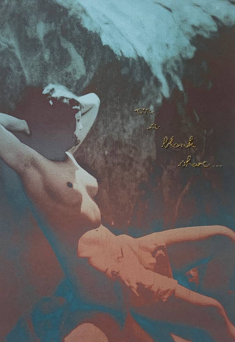 Original Art Deco Nude Mixed Media by Marly Indigo