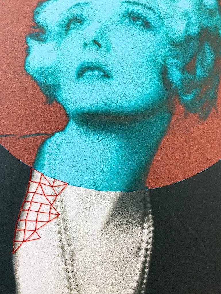 Original Art Deco Portrait Mixed Media by Marly Indigo