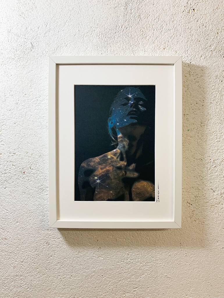 Original Art Deco Nude Mixed Media by - I N D I G O  -