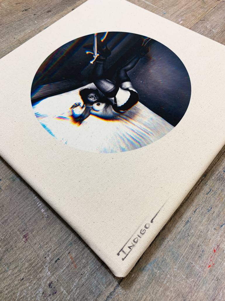 Original Art Deco Erotic Mixed Media by - I N D I G O  -