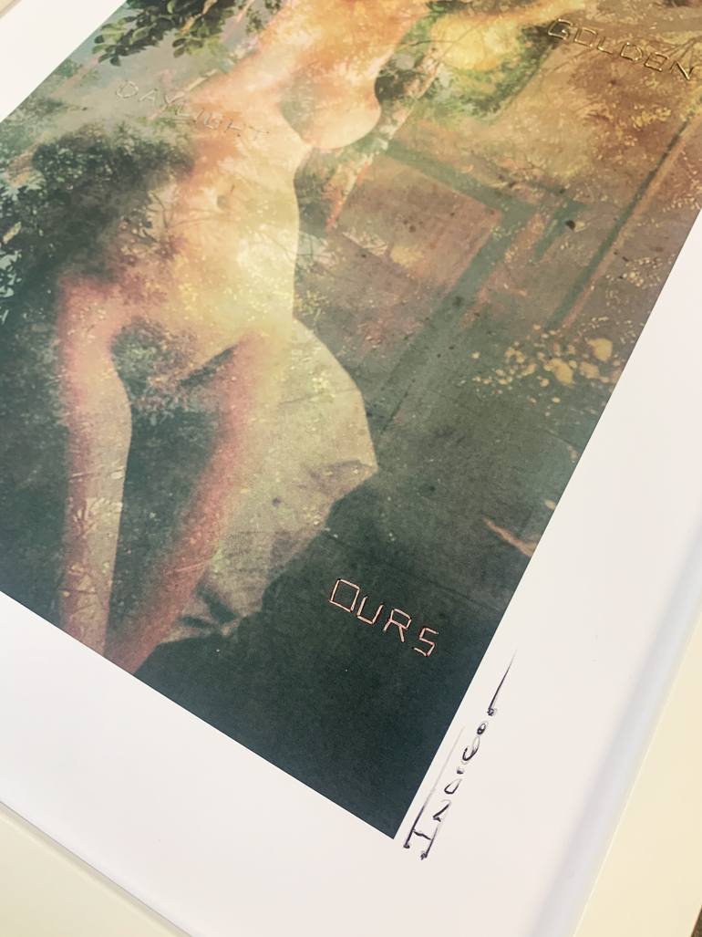 Original Art Deco Erotic Mixed Media by - I N D I G O  -