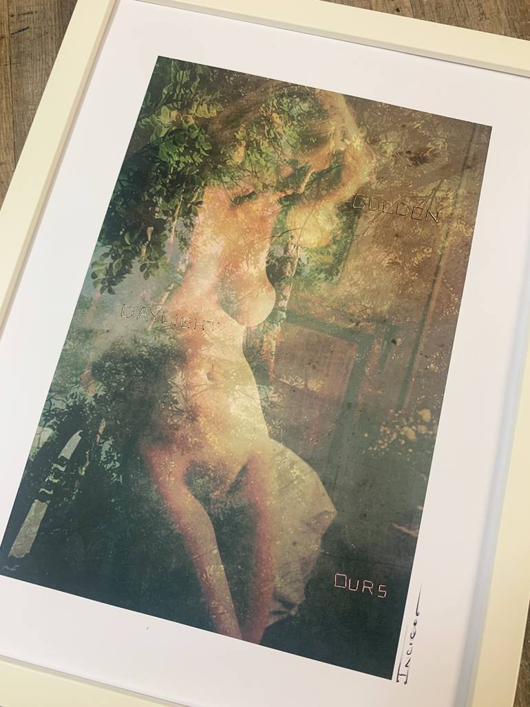 Original Art Deco Erotic Mixed Media by - I N D I G O  -