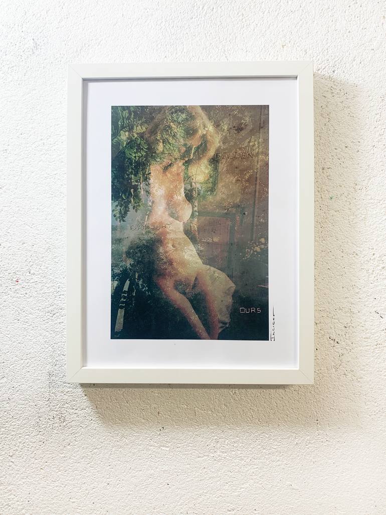 Original Art Deco Erotic Mixed Media by - I N D I G O  -