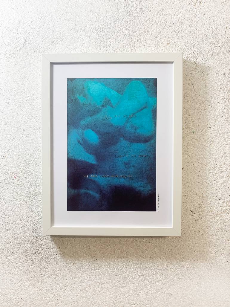 Original Art Deco Erotic Mixed Media by - I N D I G O  -