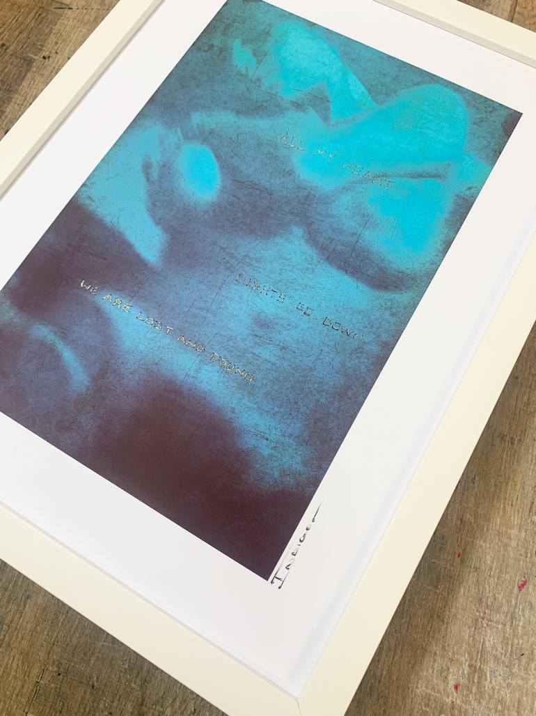 Original Art Deco Erotic Mixed Media by - I N D I G O  -