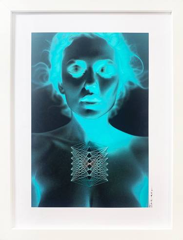 Original Art Deco Science/Technology Mixed Media by Marly  Indigo