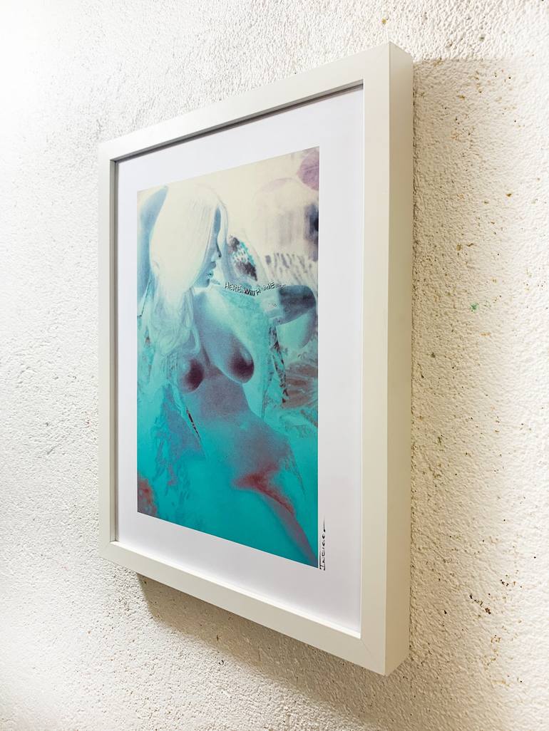 Original Art Deco Erotic Mixed Media by Marly  Indigo