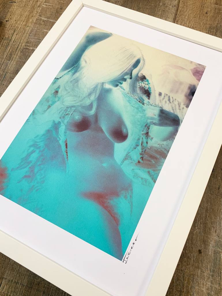 Original Art Deco Erotic Mixed Media by Marly  Indigo