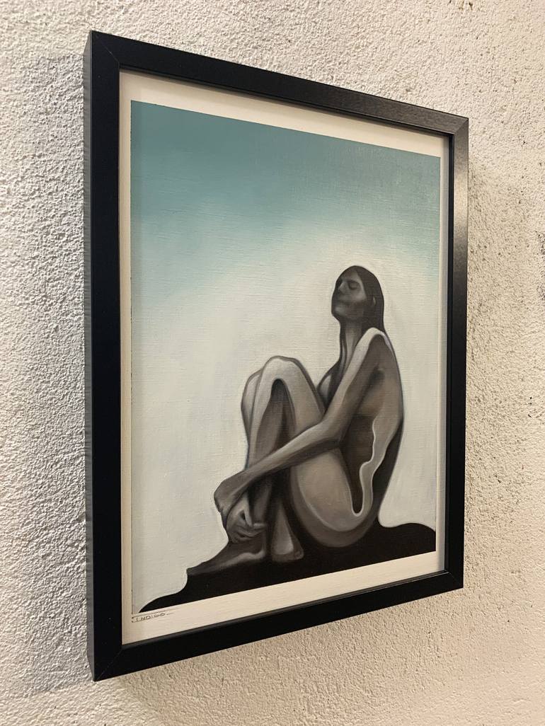 Original Art Deco Nude Painting by Marly Indigo