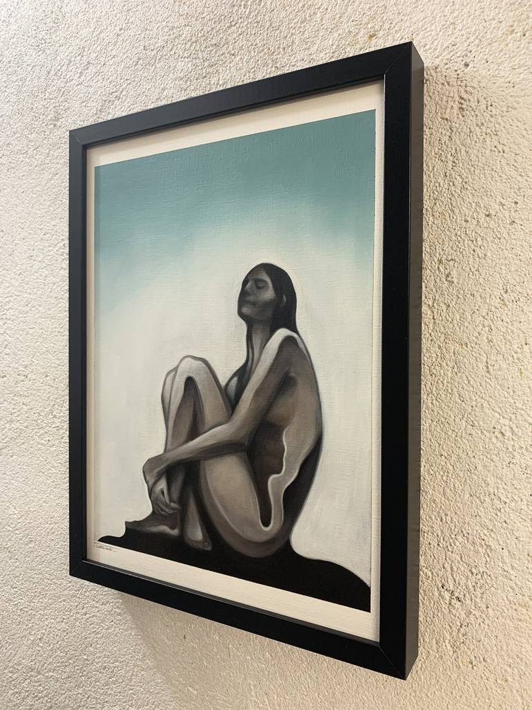 Original Art Deco Nude Painting by Marly Indigo