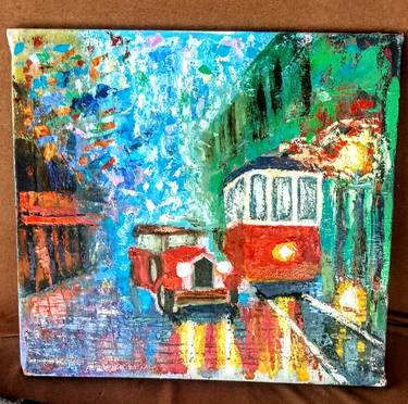 Print of Street Art Transportation Paintings by Nataliya Osypenko