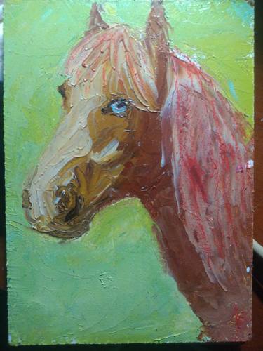Print of Horse Paintings by Nataliya Osypenko
