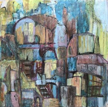 Print of Cities Paintings by Gitsa Asimakopoulou