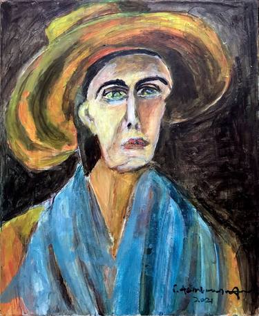 Original Women Painting by Gitsa Asimakopoulou