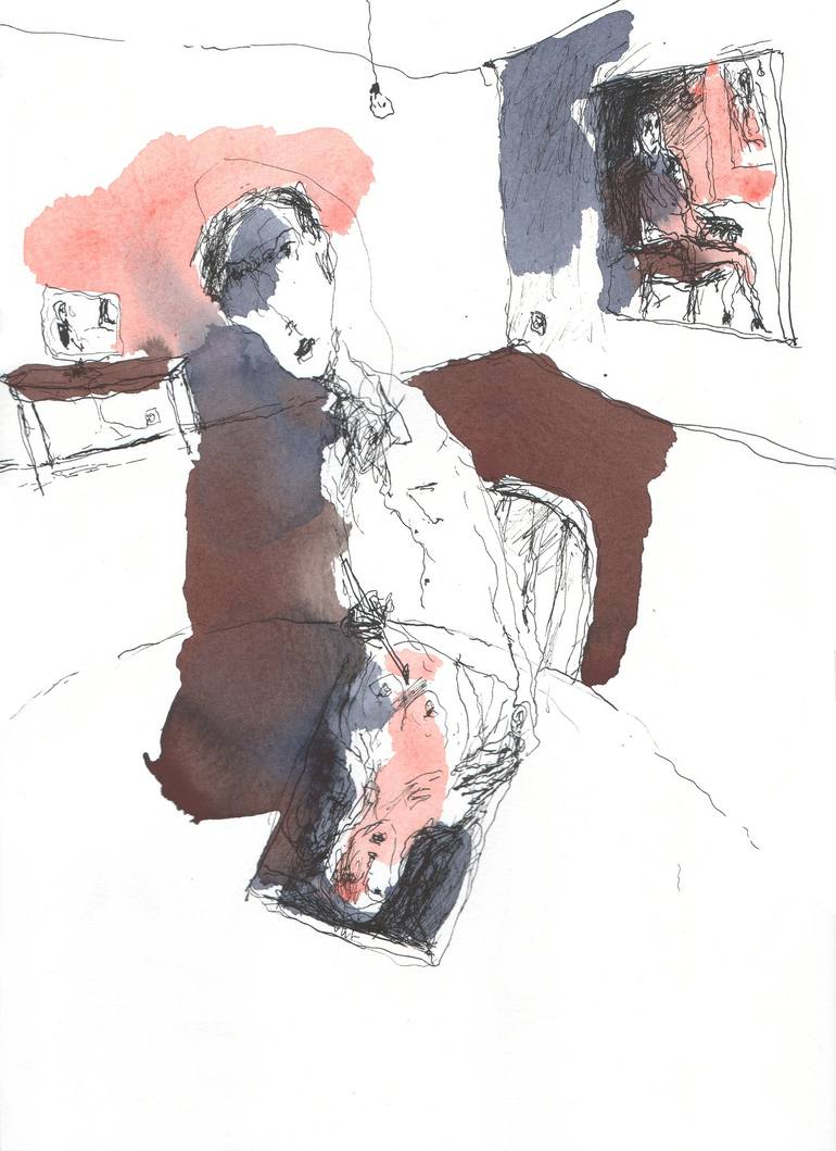 Original Figurative Calligraphy Paintings by Huneau Denis