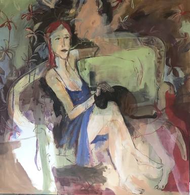 Original Figurative Women Paintings by Huneau Denis