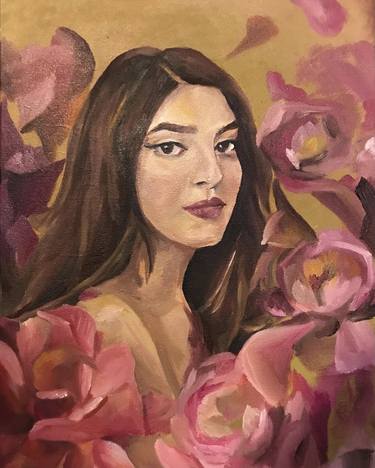 Print of Fine Art Floral Paintings by Omaima Qayyum