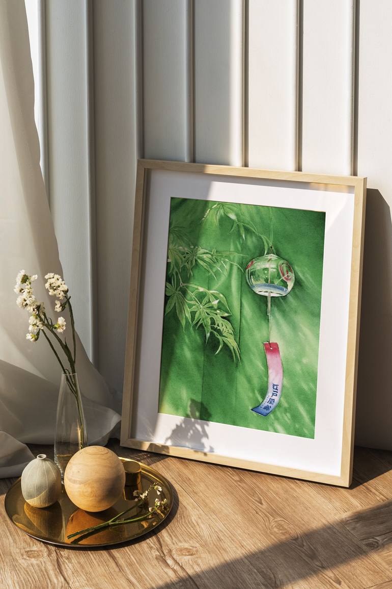 Original Fine Art Botanic Painting by Tiny Pochi