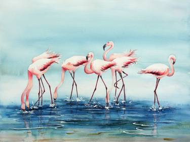 Print of Figurative Animal Paintings by Tiny Pochi