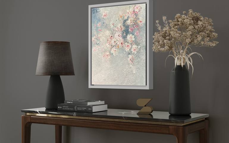 Original Abstract Floral Painting by Wietzie Gerber